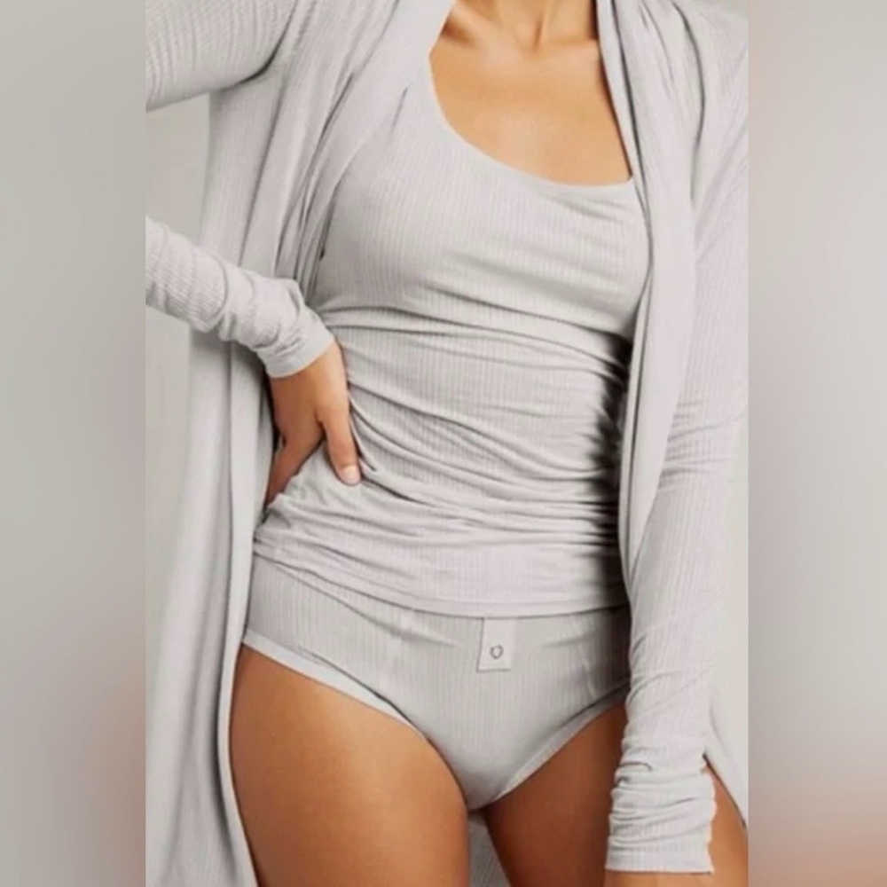 Negative Underwear Whipped Mini Robe in Moon XS-S